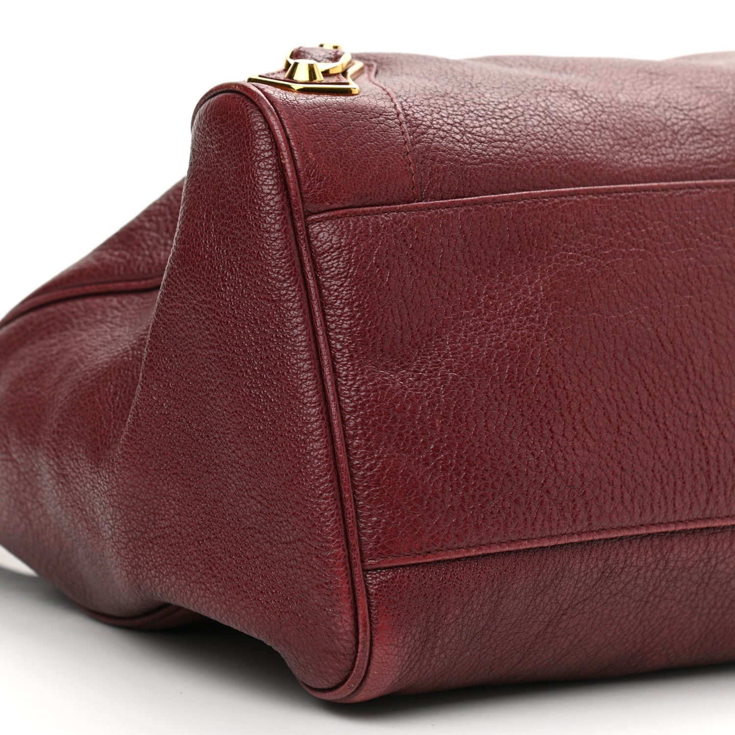 Balenciaga Chevre Gold Metallic Edge Hardware Velo Bordeaux 9 of 15