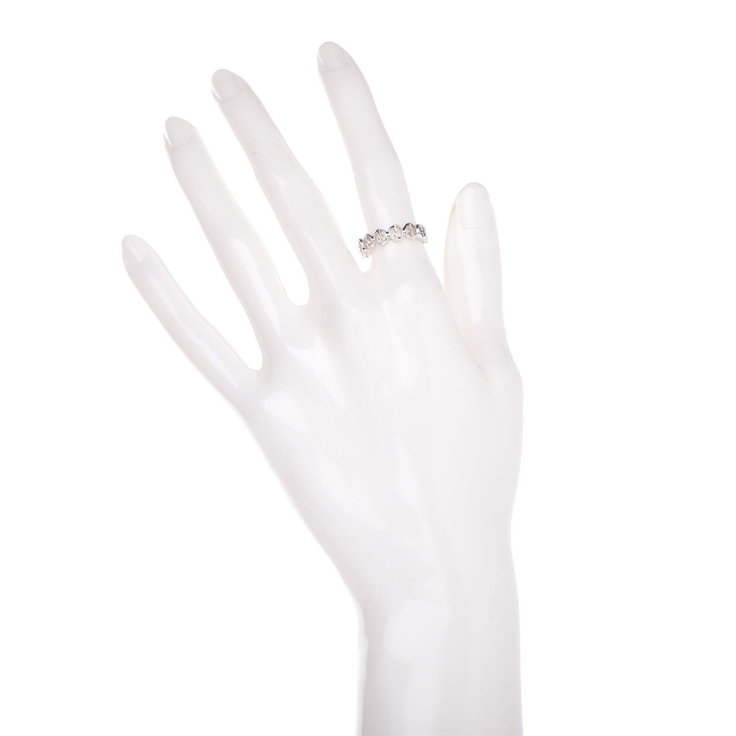 18K White Gold 5mm 1973 Band Ring 51 5.75