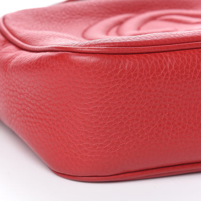 Gucci Pebbled Calfskin Small Soho Disco Bag Tabasco Red 8 of 14