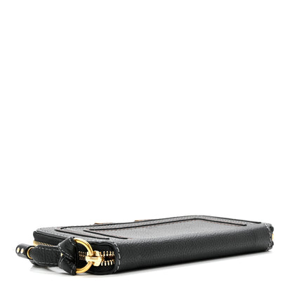 Chloe Grained Calfskin Marcie Long Zip Around Wallet Black 4 of 8