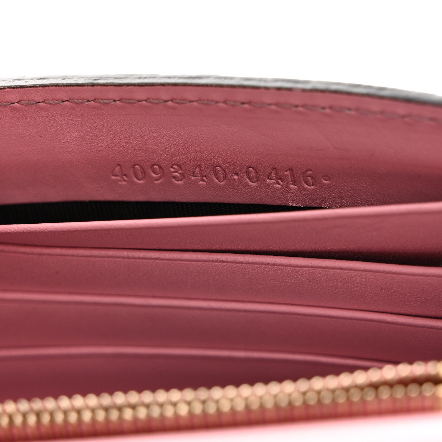 Gucci Guccissima Icon Chain Wallet Carmine Rose 7 of 10