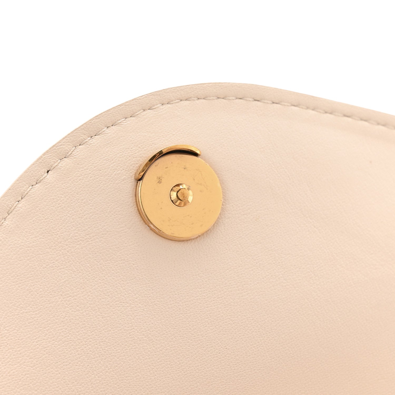 Louis Vuitton Calfskin LV New Wave Chain Bag Ivory 13 of 14