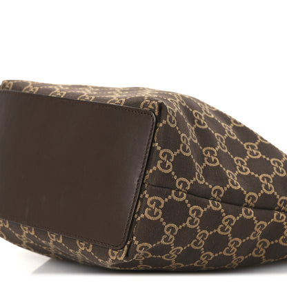 Gucci Monogram Small Bucket Tote Brown 10 of 14