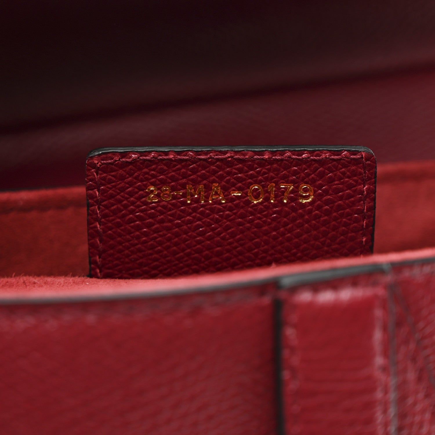 Christian Dior Grained Calfskin Saddle Bag Red 7 of 10
