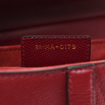 Christian Dior Grained Calfskin Saddle Bag Red 7 of 10