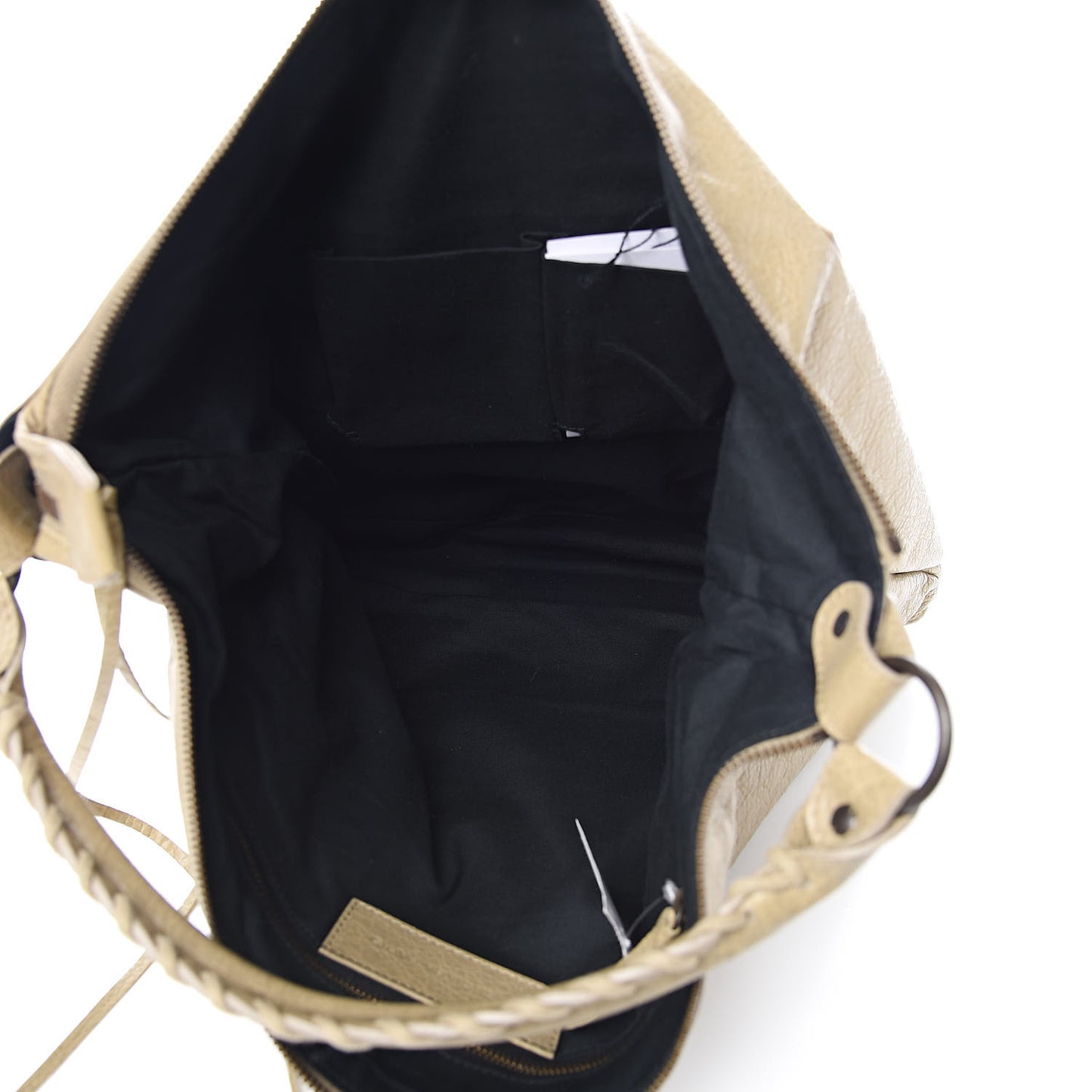 Agneau Classic Hardware Day Hobo Latte Beige