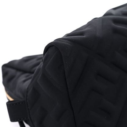 Fendi Lycra FF Embossed Medium Trapezoid Beauty Pouch Black 8 of 15