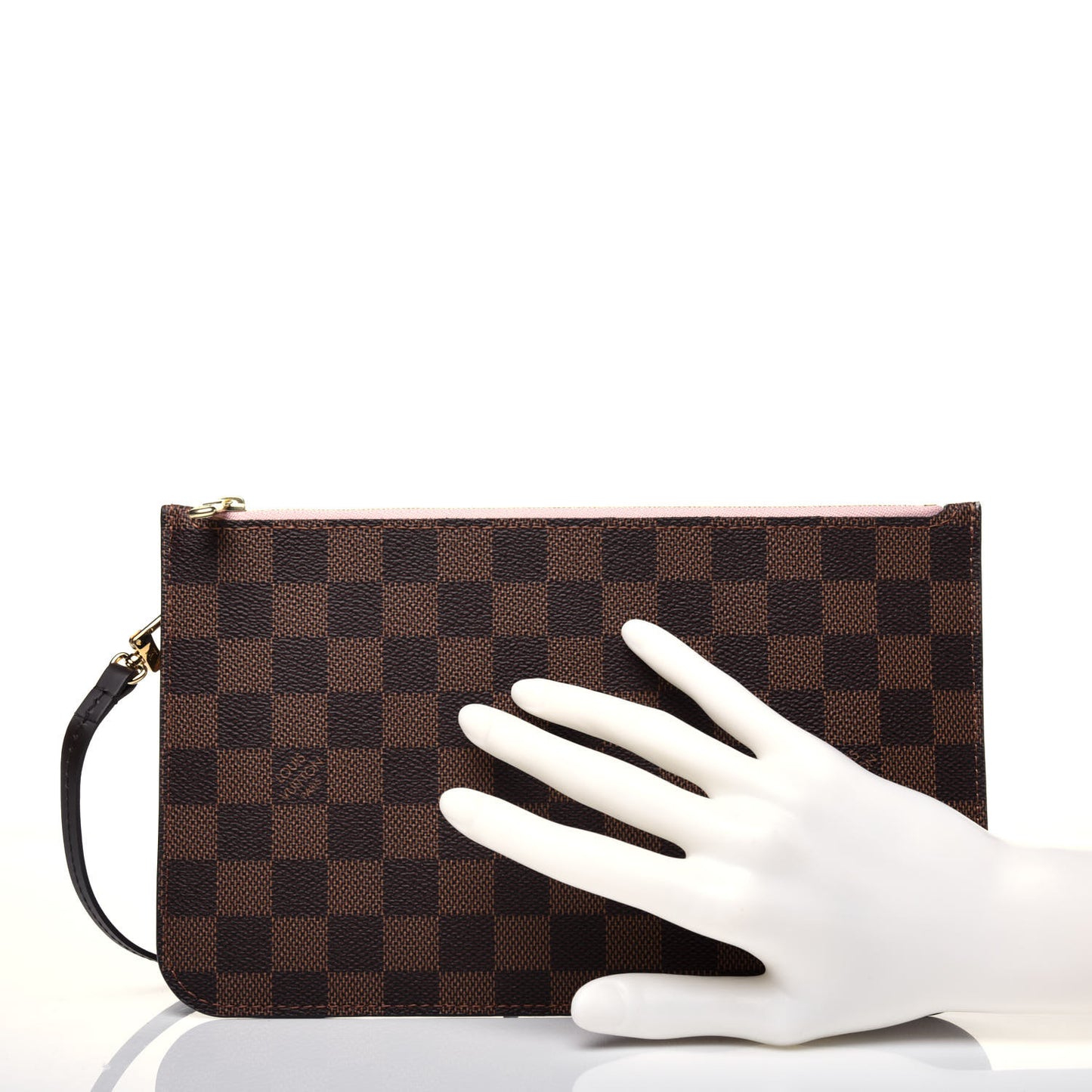 Damier Ebene Neverfull MM GM Pochette Rose Ballerine