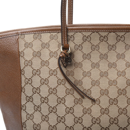 Gucci Monogram Medium Bree Zippered Tote Beige Tabacco 11 of 11