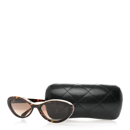 Chanel Acetate Oval Sunglasses 5416 Tortoise Beige 9 of 9