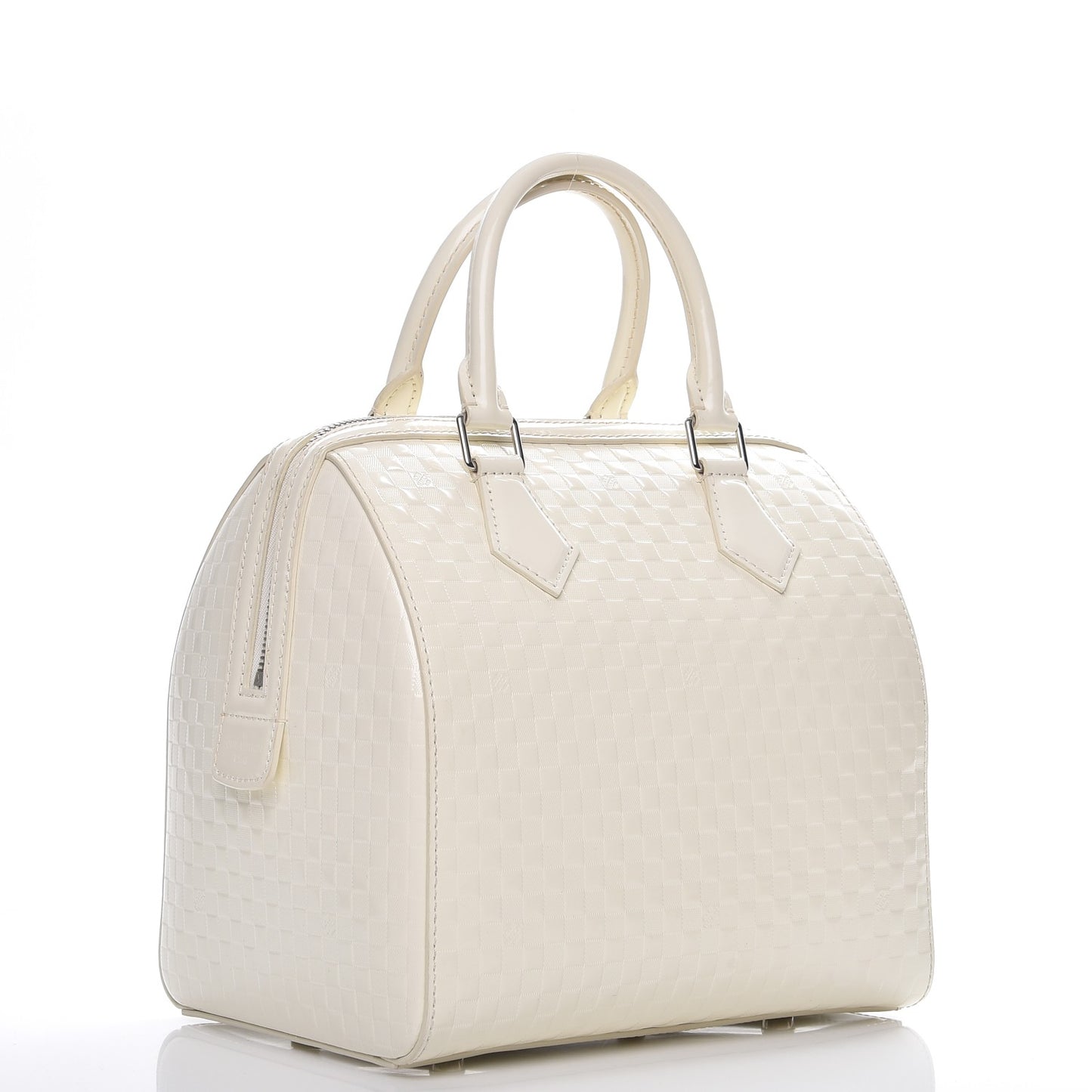 Damier Facette Speedy Cube MM Creme