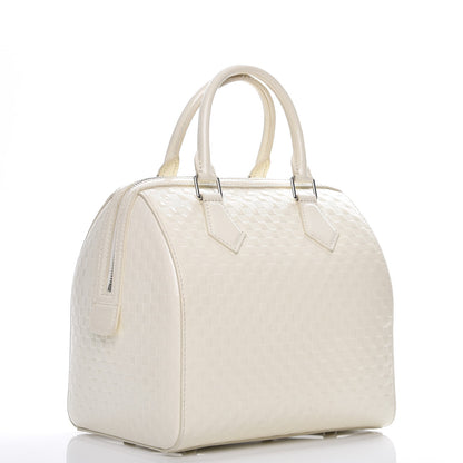 Louis Vuitton Damier Facette Speedy Cube MM Creme 3 of 9