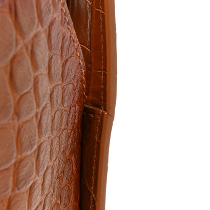 Balenciaga Extra Supple Calfskin Crocodile Embossed Small Tool 2.0 North-South Tote Camel 20 of 20