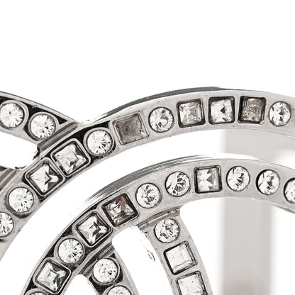 Chanel Metal Baguette Crystal CC Cuff Silver 6 of 6