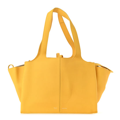 Celine Baby Grained Calfskin Small Tri-Fold Bag Citrus 1 of 8