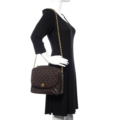 Chanel Caviar Quilted Flap Camera Case Brown 2 of 15