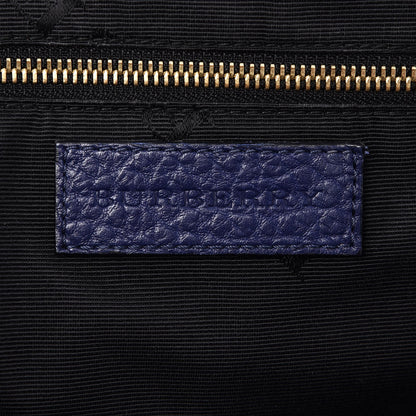 Burberry Heritage Grain Small Orchard Bowling Bag Navy Blue 7 of 9