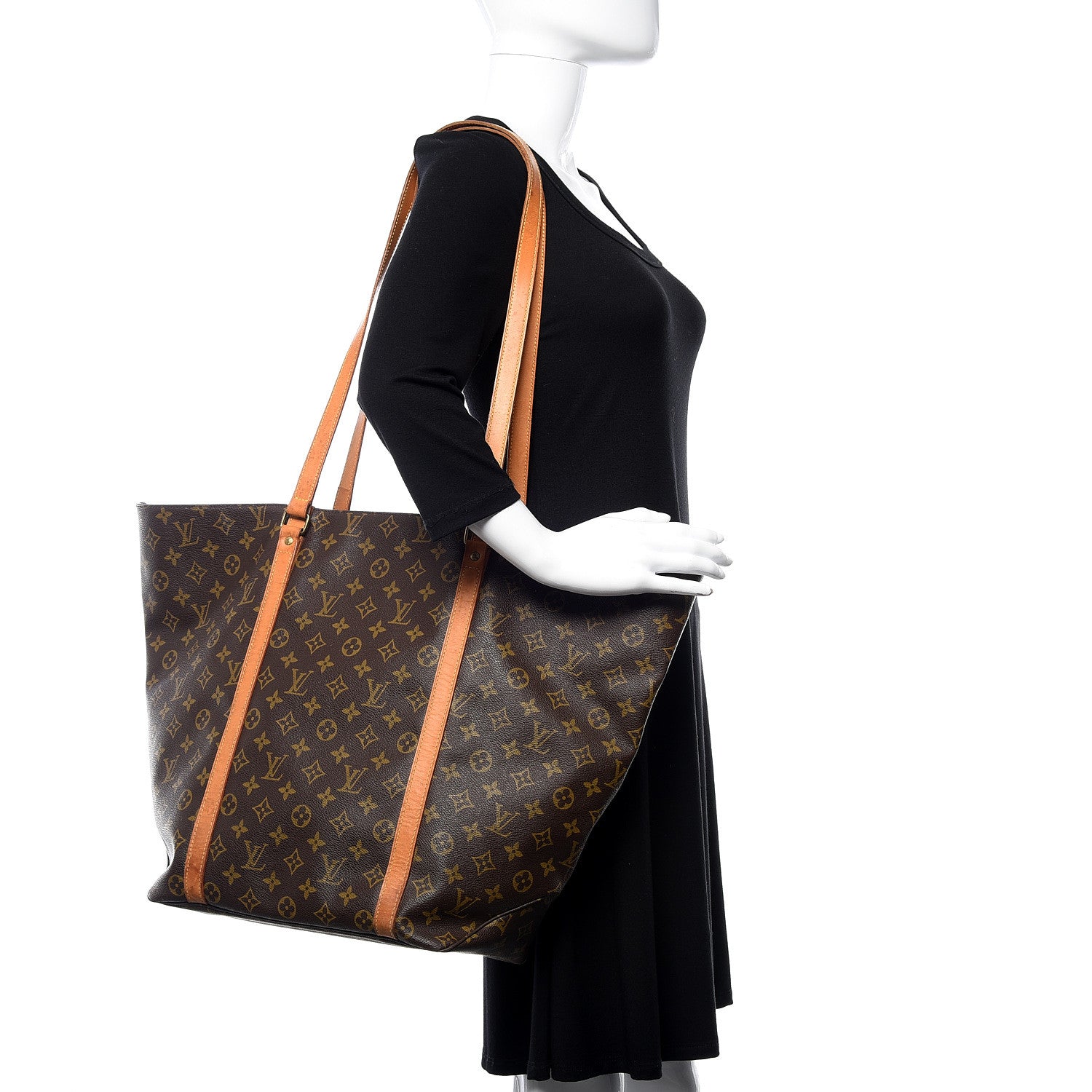 Louis Vuitton Monogram Sac Shopping Tote 2 of 9
