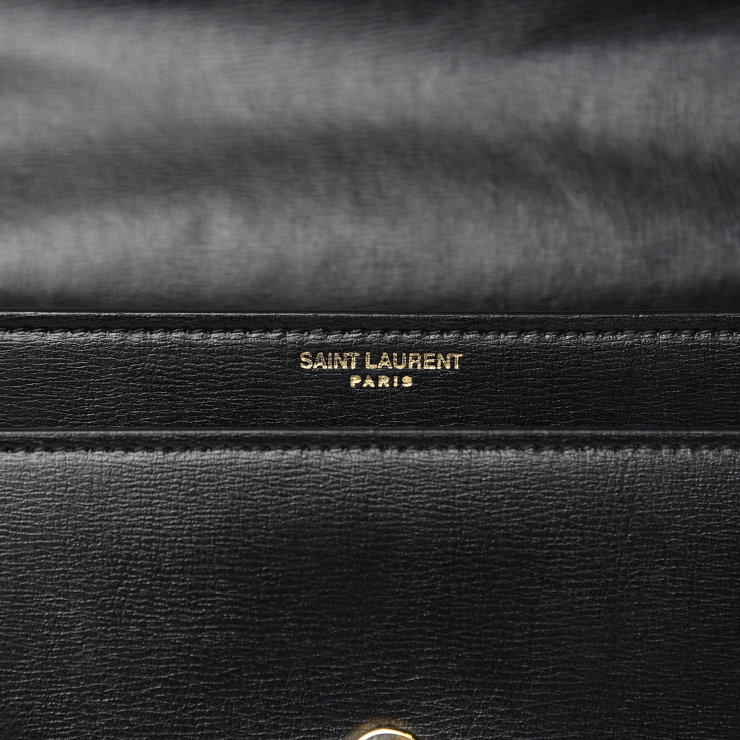 Saint Laurent Calfskin Medium Monogram Sunset Black 6 of 13