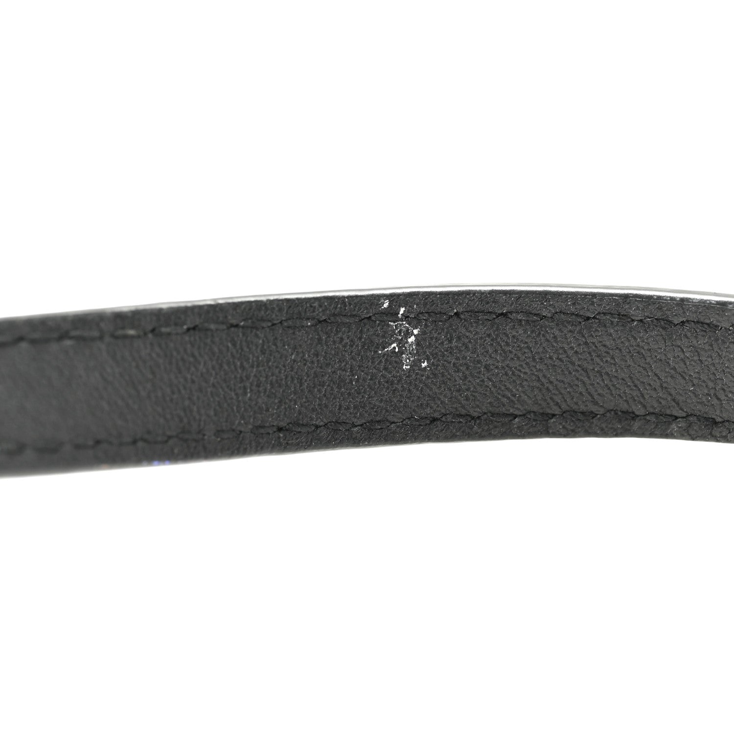 Saint Laurent Calfskin Opyum Double Wrap Bracelet Black 5 of 7