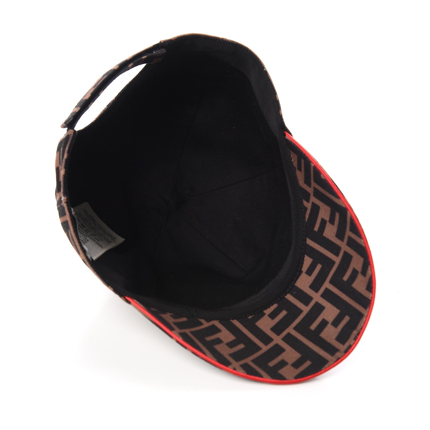 Fendi Canvas FF Reloaded Baseball Hat Tobacco Red 5 of 6