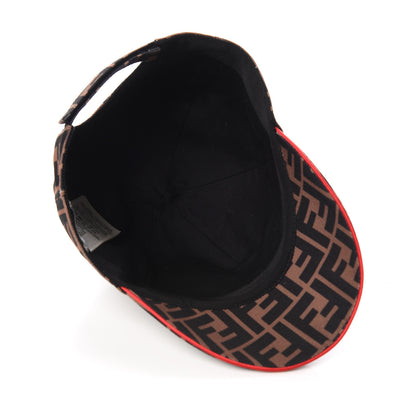 Fendi Canvas FF Reloaded Baseball Hat Tobacco Red 5 of 6