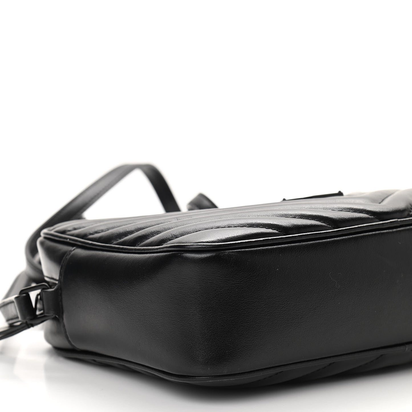 Calfskin Matelasse Monogram Lou Camera Bag Black