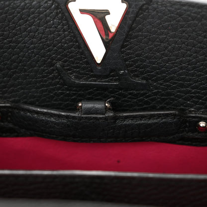Louis Vuitton Taurillon Capucines BB Black 12 of 13