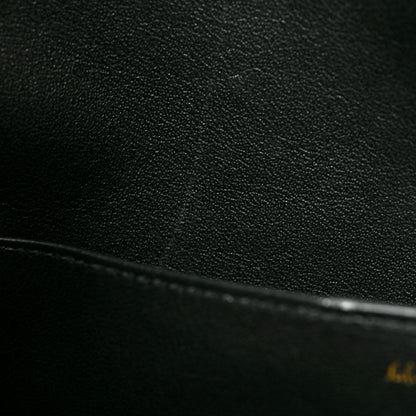 Salvatore Ferragamo Calfskin Gancini Trifolio Tote Bag Black 9 of 10