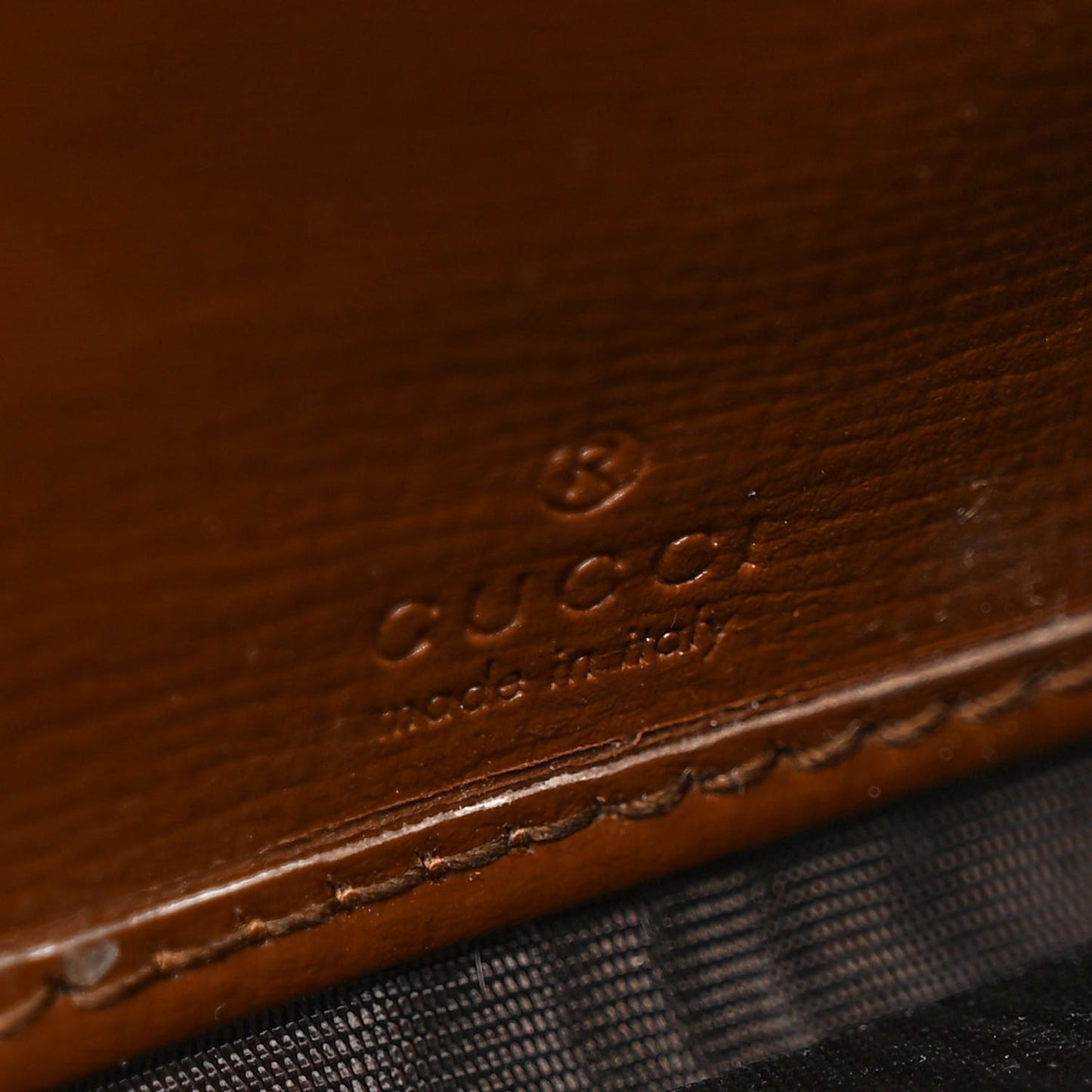 GG Supreme Monogram Azalea Calfskin Web Jackie 1961 Chain Wallet Beige Ebony Brown Sugar