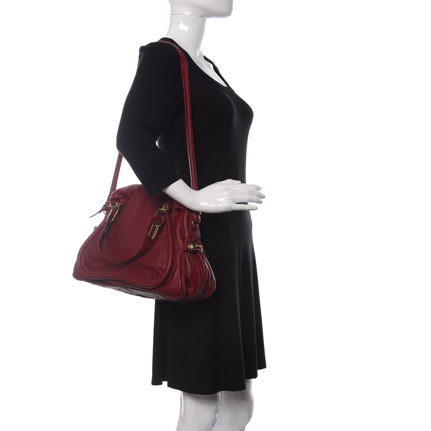 Chloe Calfskin Medium Paraty Berry Cupcake 2 of 13