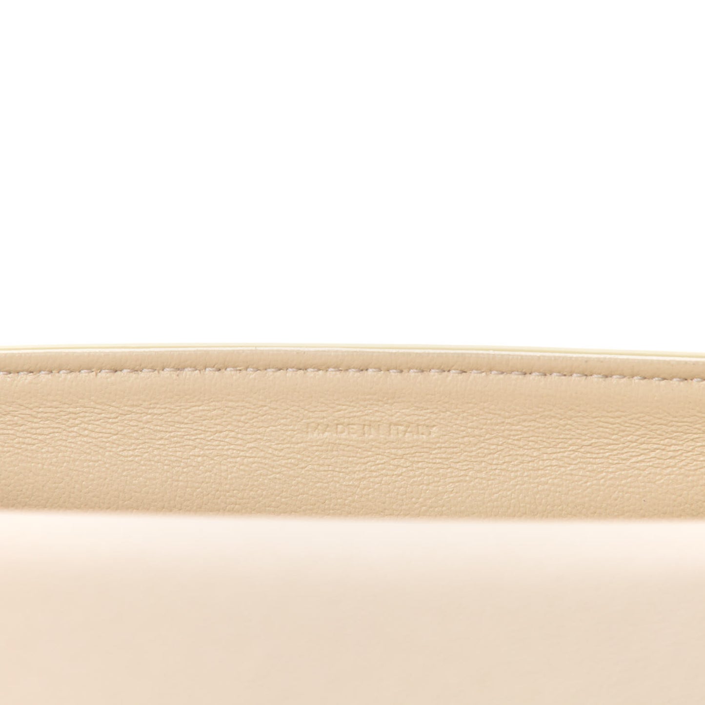 Shiny Calfskin Medium Maillon Triomphe Ivory