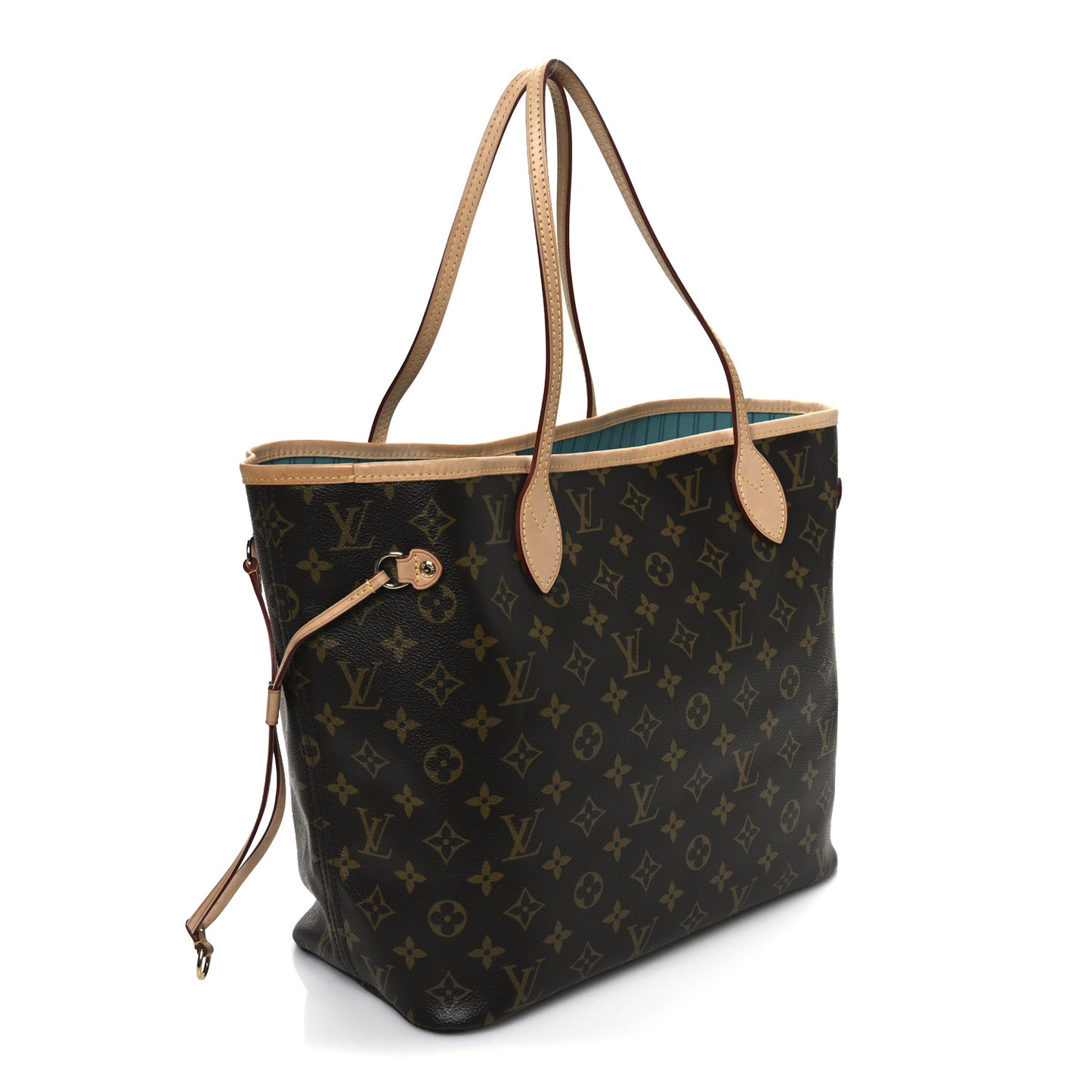 Monogram V Neverfull MM Turquoise