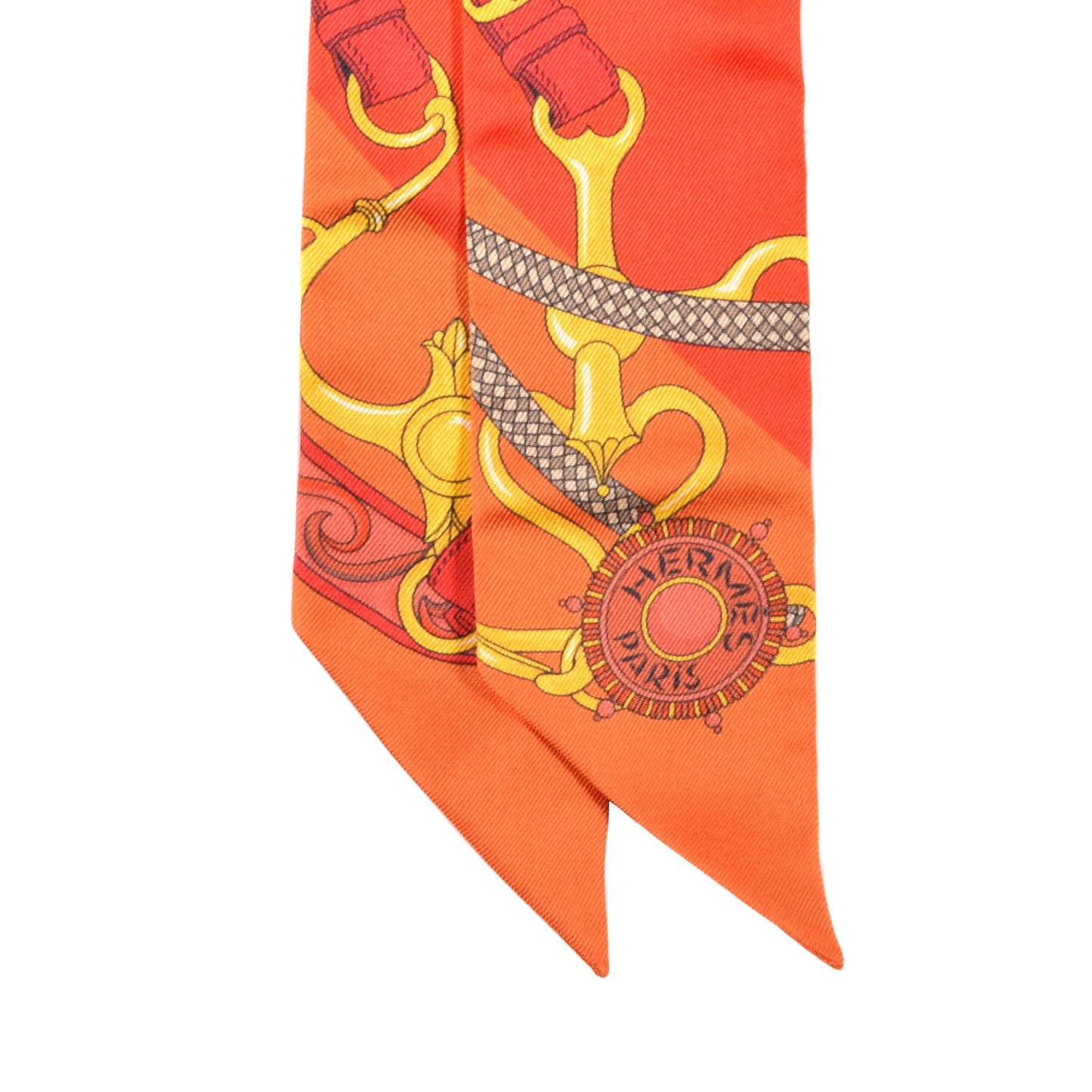 Silk Festival des Amazones Twilly Orange Rouge Jaune