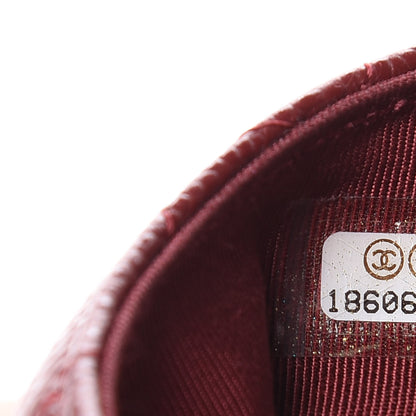 Chanel Caviar Quilted Coin Purse Dark Red 8 of 9