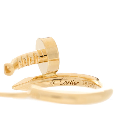 Cartier 18K Yellow Gold Juste Un Clou Hoop Earrings 5 of 6