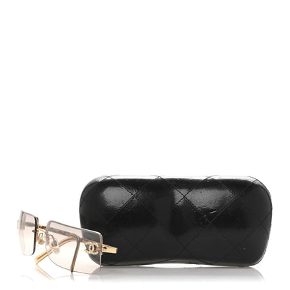 Chanel Crystal CC Logo Sunglasses 4104-B Gold 5 of 5