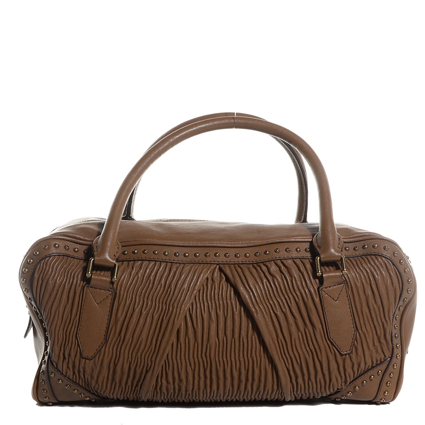 Lambskin Plisse Medium Emerson Tote Bronze Amber