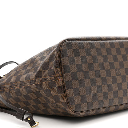 Louis Vuitton Damier Ebene Neo Neverfull MM Rose Ballerine 10 of 13