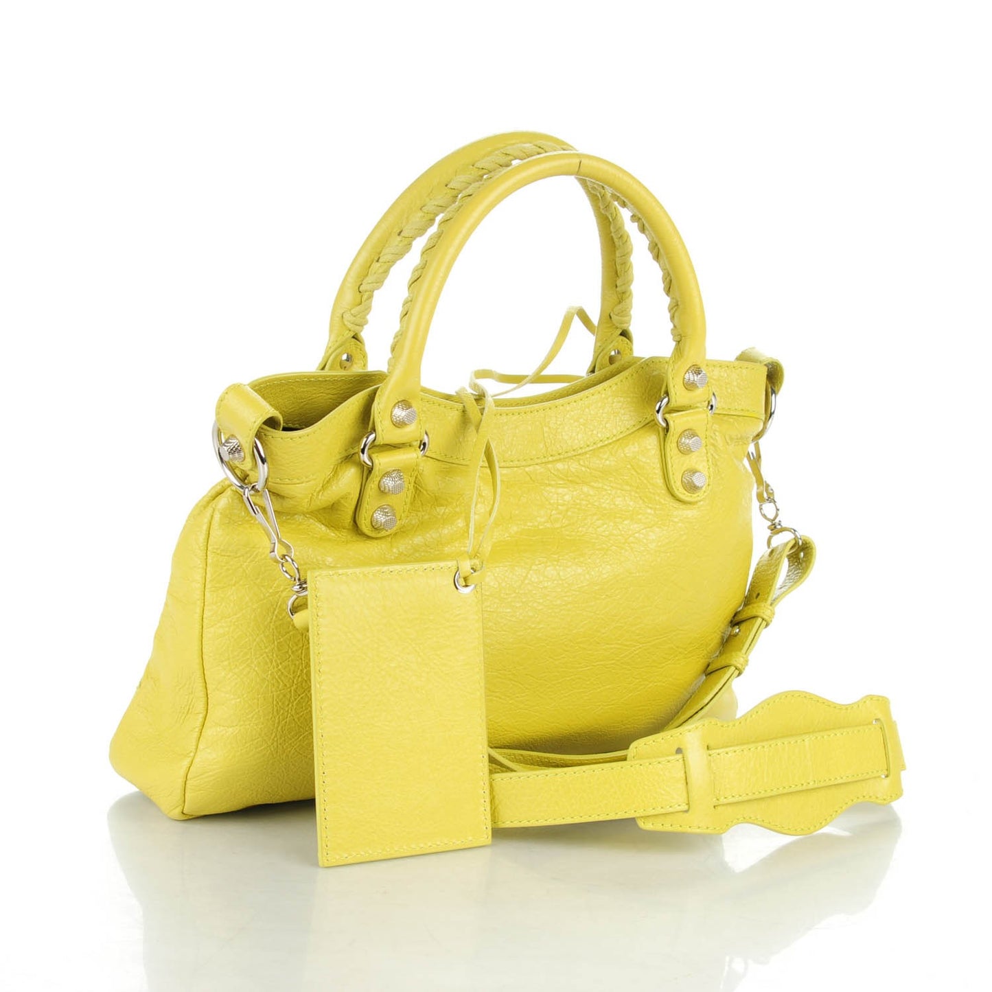 Agneau Giant 12 Silver Hardware Town Jaune Poussin