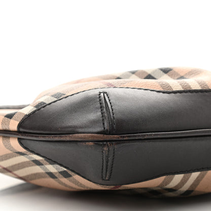 Burberry Haymarket Check Hartham Shoulder Bag Chocolate 9 of 15