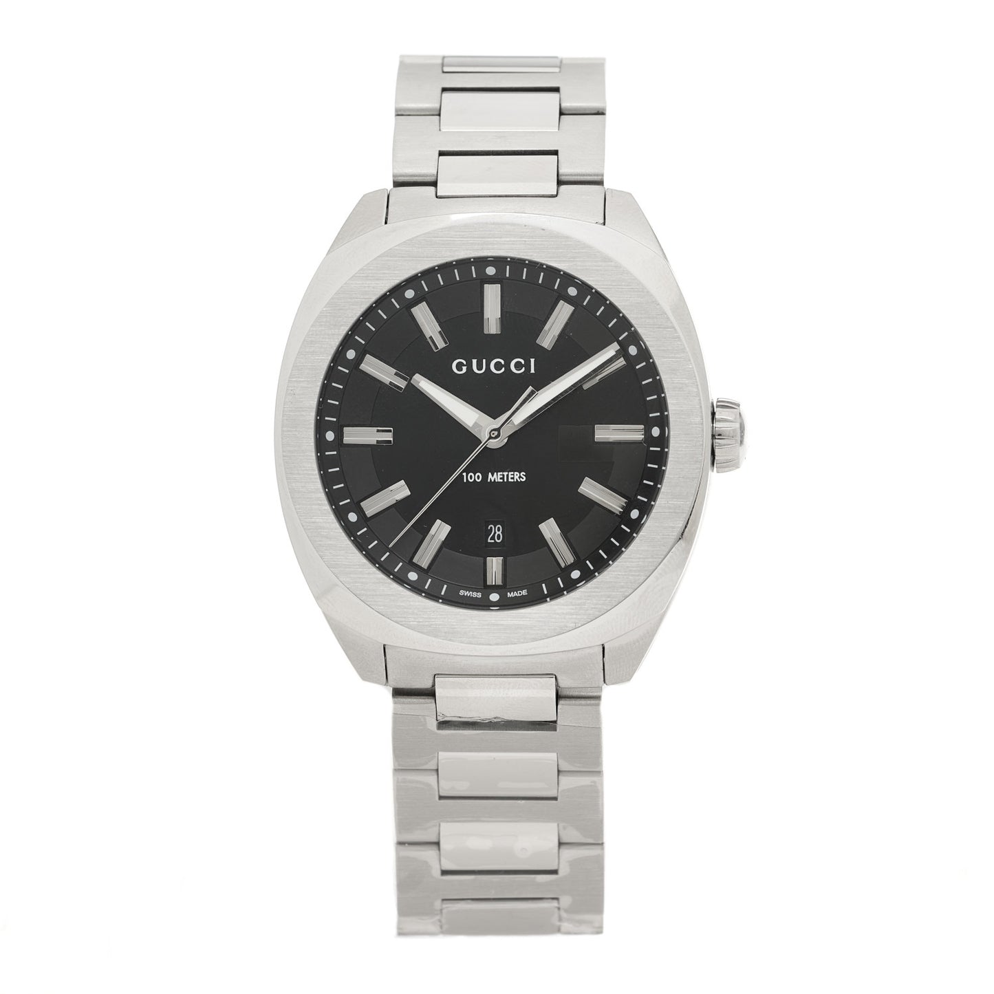 Stainless Steel 40mm GG2570 Quartz Watch Black