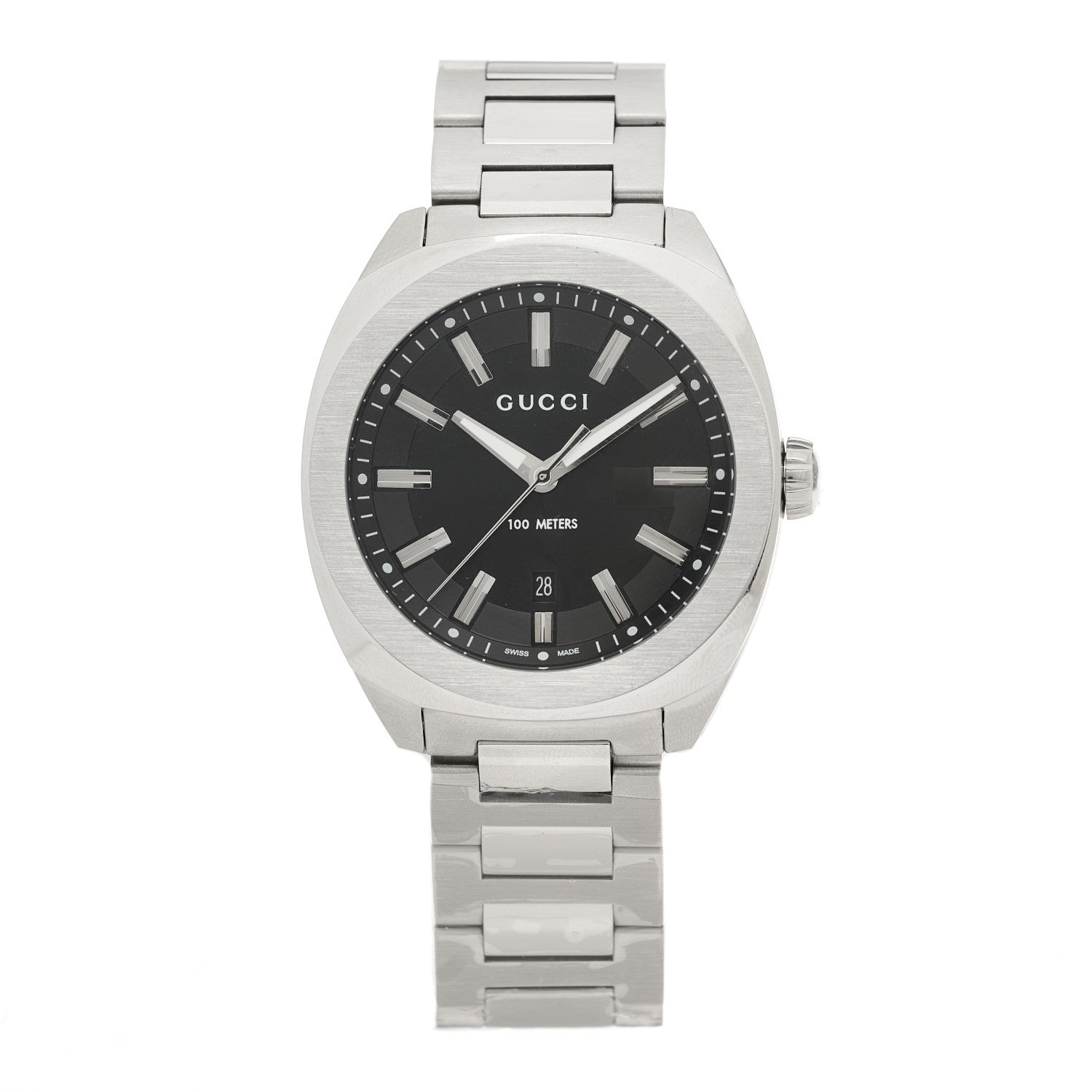 Gucci Stainless Steel 40mm GG2570 Quartz Watch Black 1 of 5