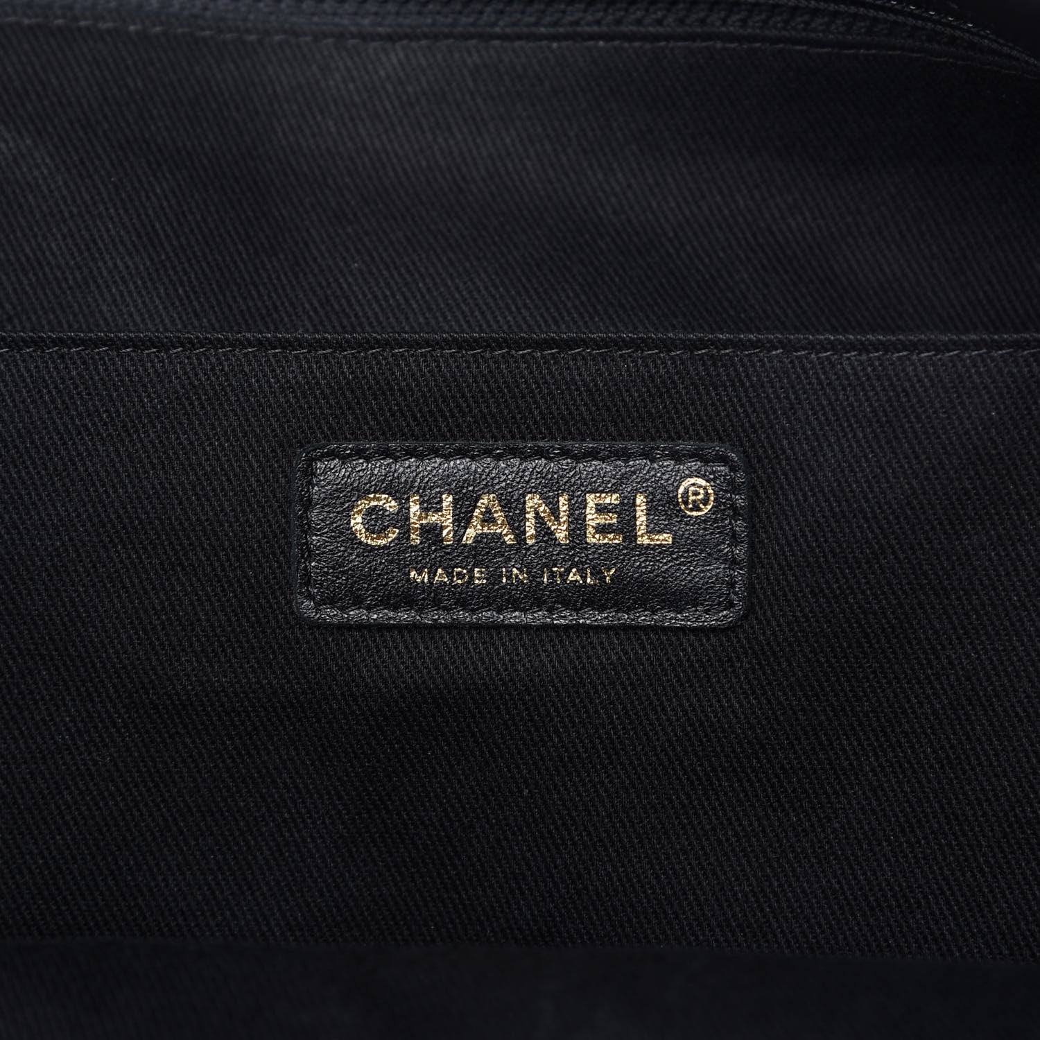 Chanel Crumpled Grained Calfskin Zip and Carry Shopping Tote Black 8 of 9