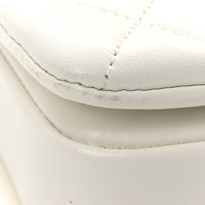 Chanel Lambskin Quilted Mini Trendy CC Dual Handle Flap Bag White 9 of 13