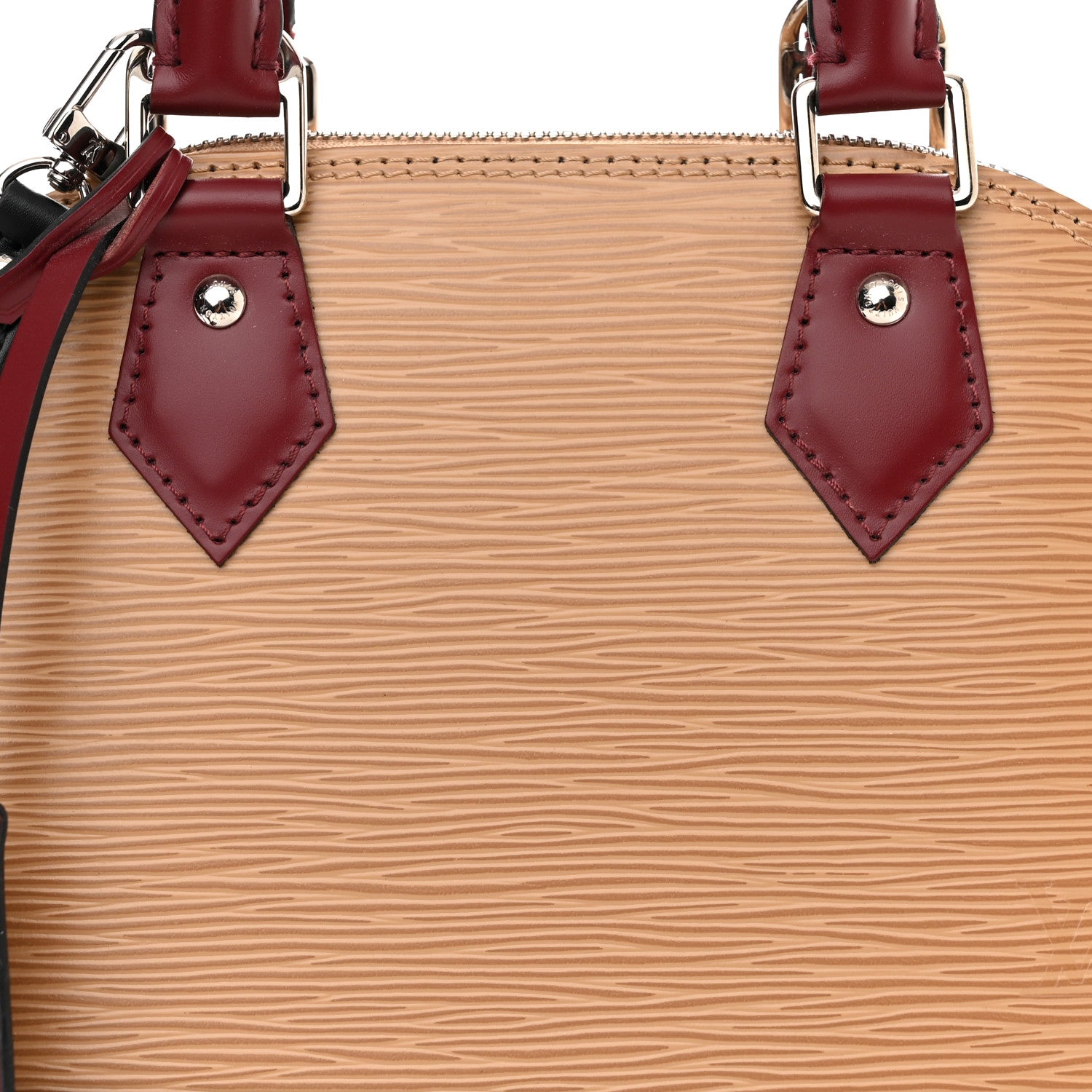 Louis Vuitton Epi Tri-Color Alma BB Vanilla Fuchsia Black 7 of 9