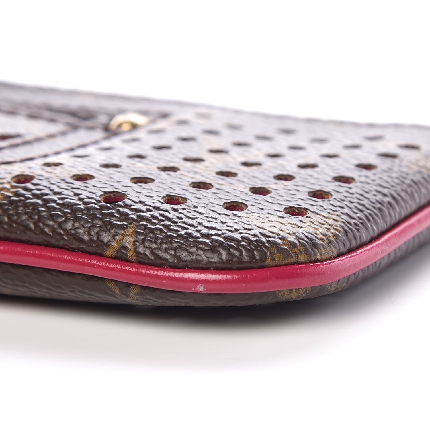 Louis Vuitton Monogram Perforated Key Pouch Fuchsia 8 of 9
