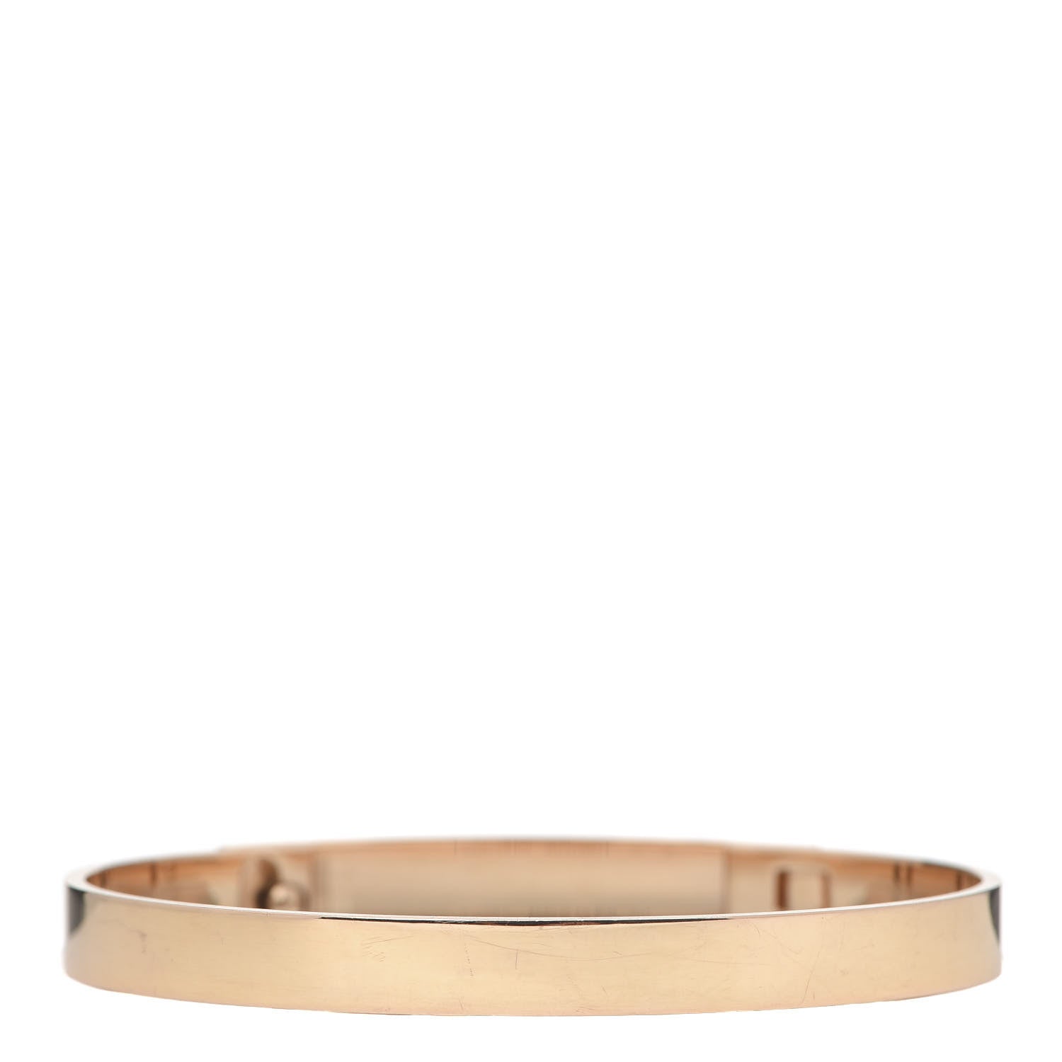 Hermes 18K Rose Gold Diamond PM Collier De Chien Bracelet SH 3 of 6