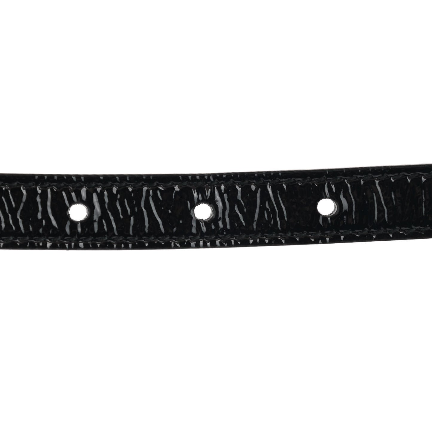 Skipper Calfskin Enamel GG 15mm Belt 85 34 Black