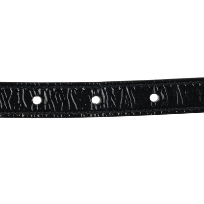 Gucci Skipper Calfskin Enamel GG 15mm Belt 85 34 Black 4 of 5